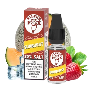 Silver Fox Salts Sunburst 20mg Nicotine Salt E‑Liquid – 10ml LV