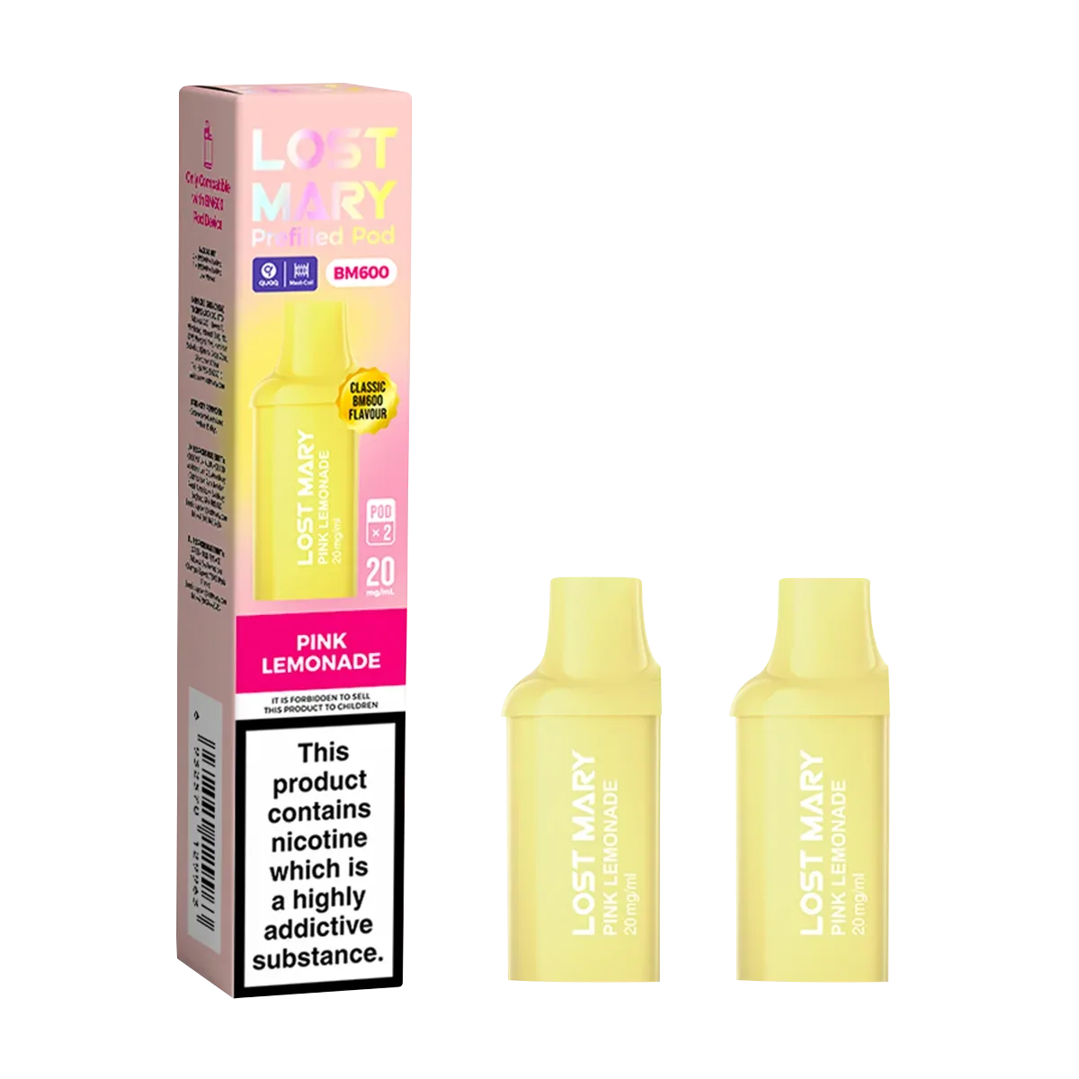Pink Lemonade Lost Mary BM600 Pods