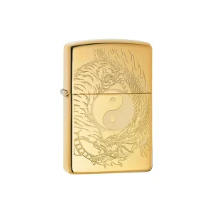 Zippo Lighter - Tiger Dragon Design