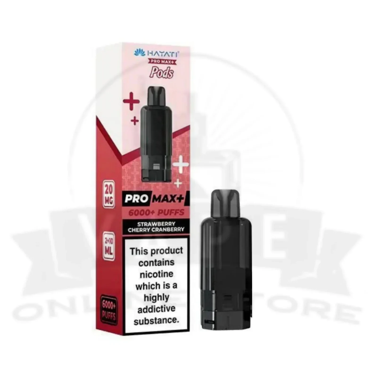 Strawberry Cherry Cranberry Hayati Pro Max Plus 6000 Refill Pods