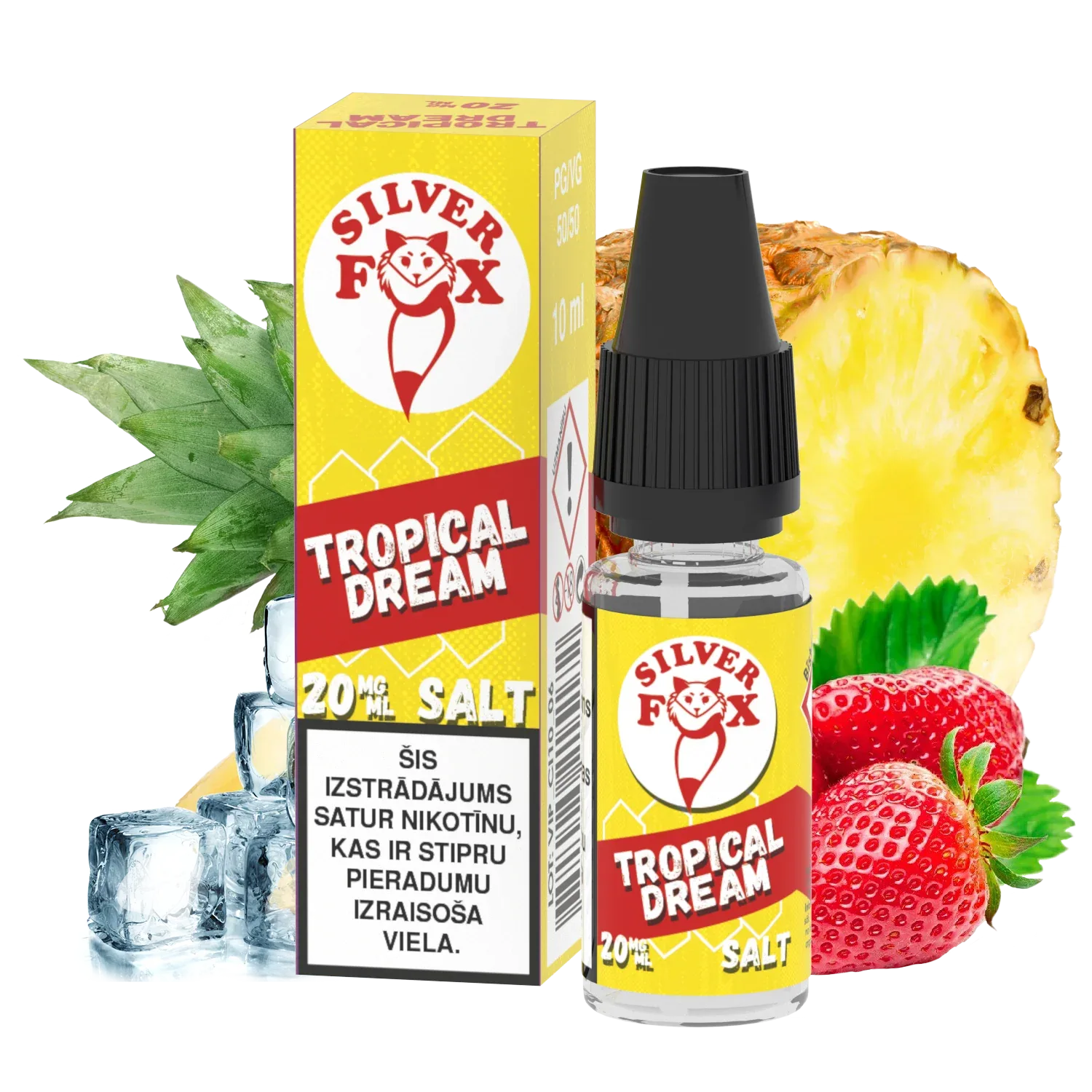 Silver Fox Salts Tropical Dream 20mg Nicotine Salt E‑Liquid – 10ml LV