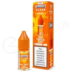 Sour Tropical Burst E-Liquid by Seriously Clear Bar Salt