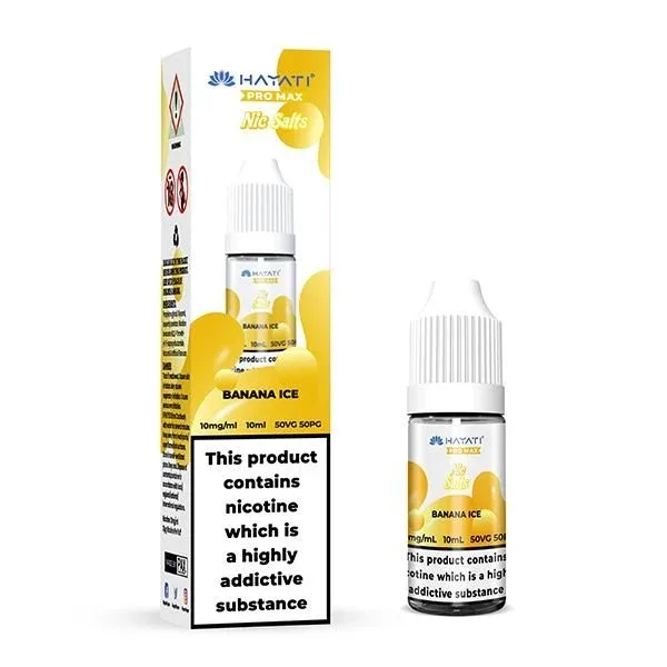 Hayati Pro Max Nic Salt Banana Ice 10ml E-Liquid