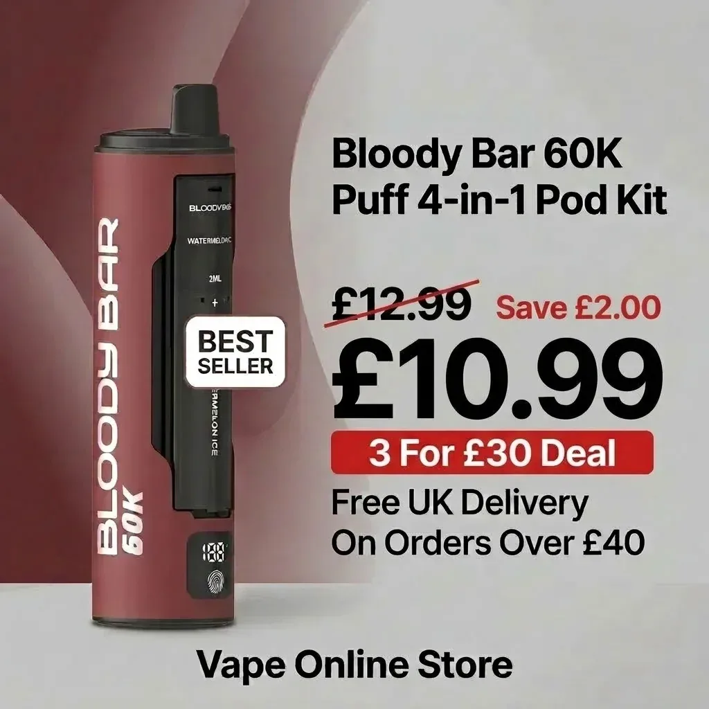 Bloody Bar 60K Puff 4-in-1 Pod Vape Kit | 3 For £30 - Image 2