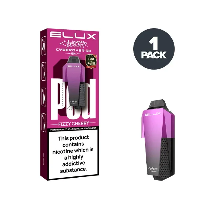 Fizzy Cherry Elux Cyberover 6K Prefilled Pods