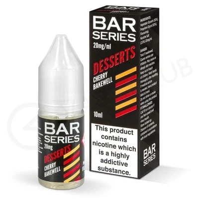 Cherry Bakewell Nic Salt E-Liquid by Bar Series Desserts