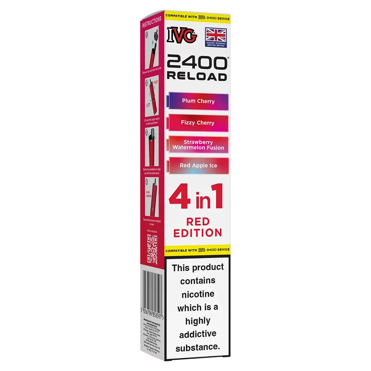 Red Edition IVG 2400 Refill Pods