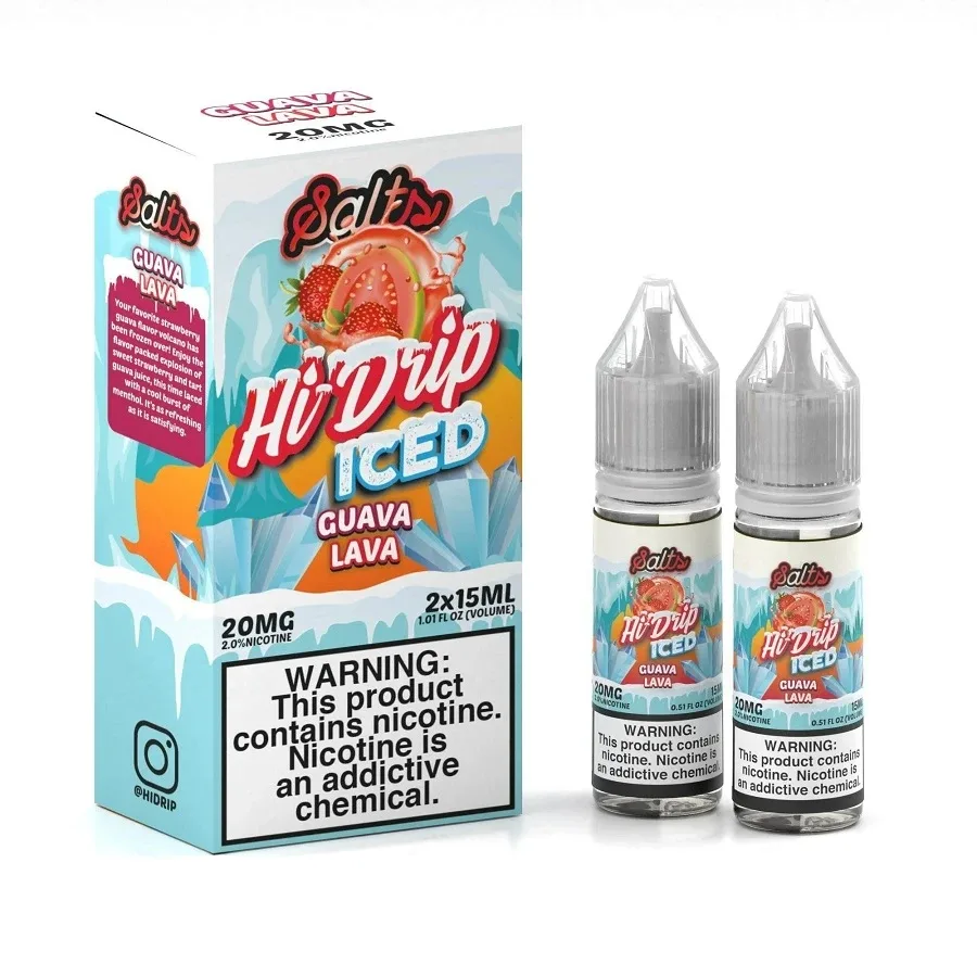 Hi Drip Guava Lava Iced Salt 30mL - Image 2