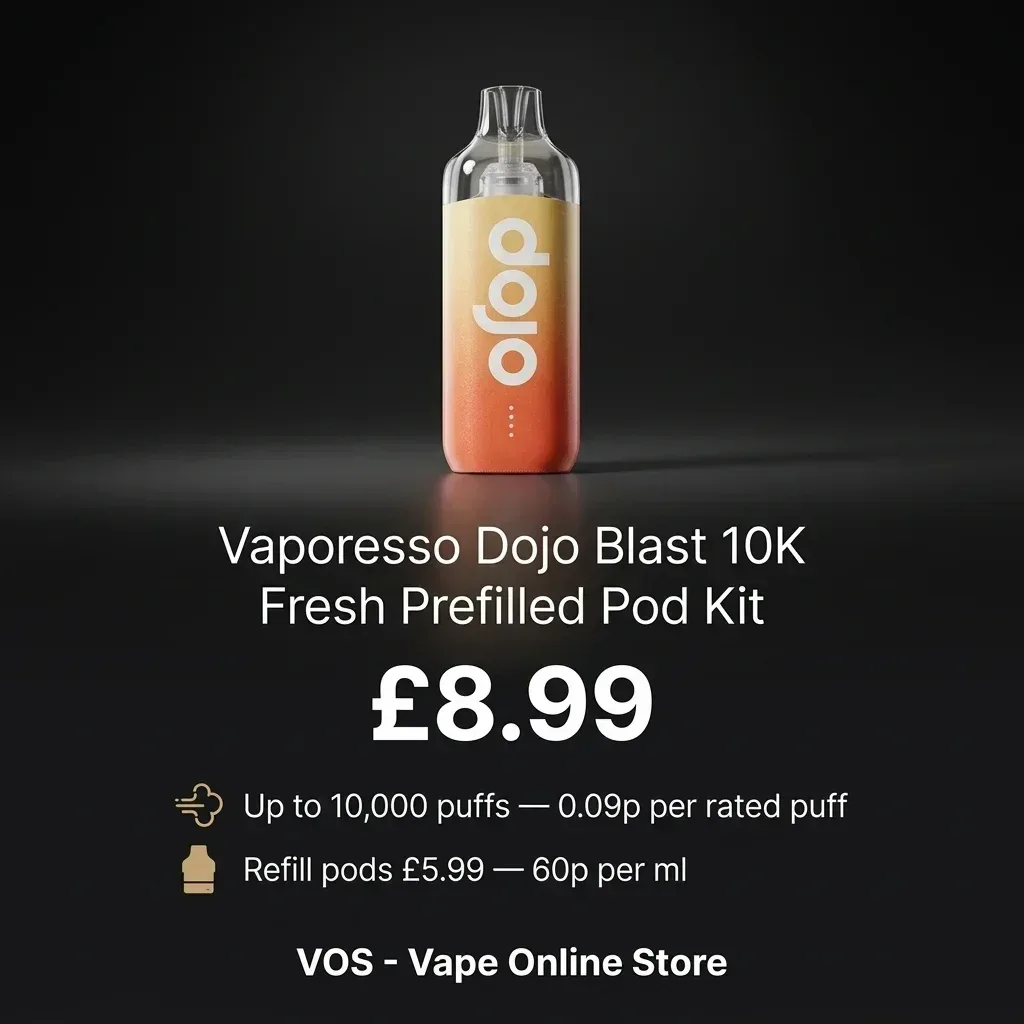 Vaporesso Dojo Blast 10K Fresh Prefilled Pod Kit - Image 2