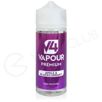 Apple & Blackcurrant Shortfill E-Liquid by V4 Vapour Premium 100ml