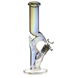 Plain Jane Glass 12.5" Holographic Zong Bong