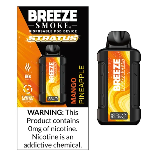 Breeze Stratus ZERO 0% Disposable Vape Device - 1PC - Image 2