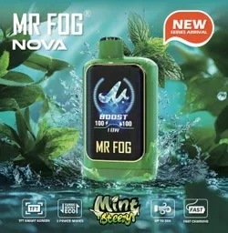MR FOG NOVA BLUE RAZZ STEEZY SERIES (ZERO NICOTINE) 36,000 PUFFS VAPE - Image 2
