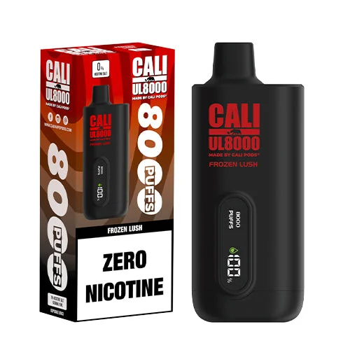 Cali UL8000 Frozen Lush ZERO Nicotine Disposable