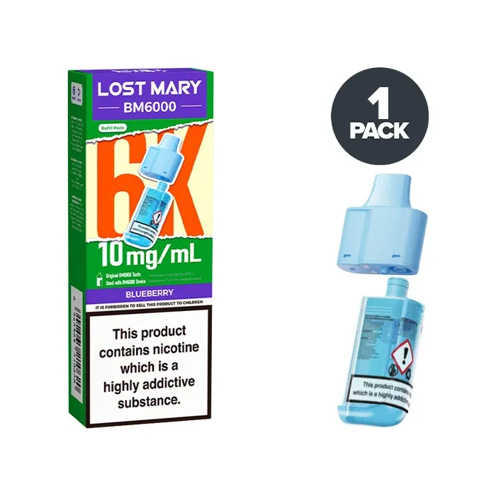 Blueberry Lost Mary BM6000 Refill Pack - Image 2