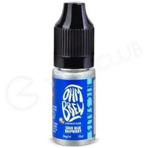 Sour Blue Raspberry E-Liquid by Ohm Brew 50/50 Nic Salts