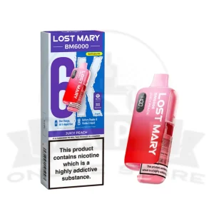 Juicy Peach Lost Mary BM6000 Prefilled Pod Kit