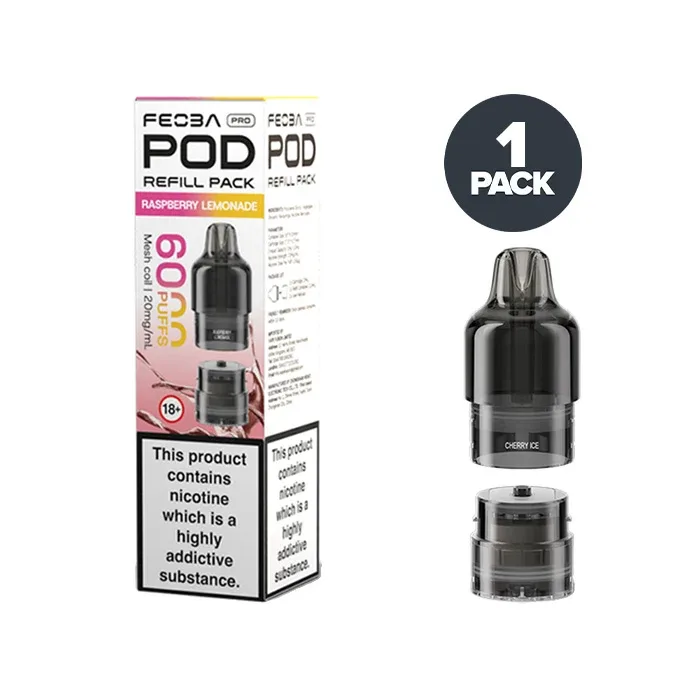 Raspberry Lemonade Feoba Pro 6000 Prefilled Pods