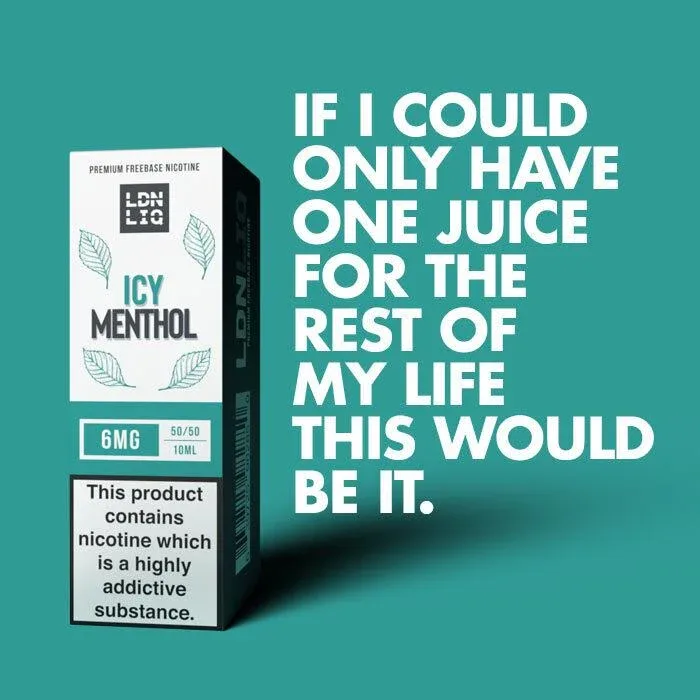 LDN LIQ Icy Menthol - 10ml E-Liquid - Image 2
