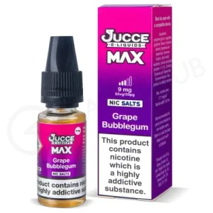 Grape Bubblegum Nic Salt E-Liquid by Jucce Max