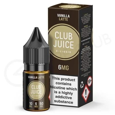 Vanilla Latte E-Liquid by Club Juice 50/50