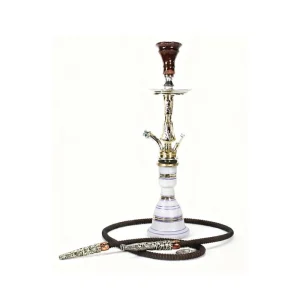 Khalil Maamoon Safari Kamanja Single Hose Hookah 22 Inch
