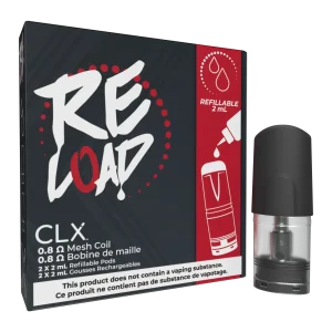 CLX STLTH Re Load Compatible Refillable Pods 2 Pcs 0.8ohm 2ml