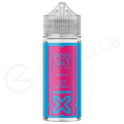 Sour Blue Raspberry Shortfill E-Liquid by Pod Salt Nexus 100ml