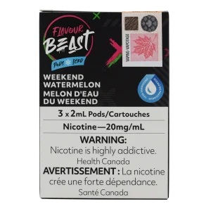 Flavour Beast Pod Weekend Watermelon Iced 20mg 3/Pk