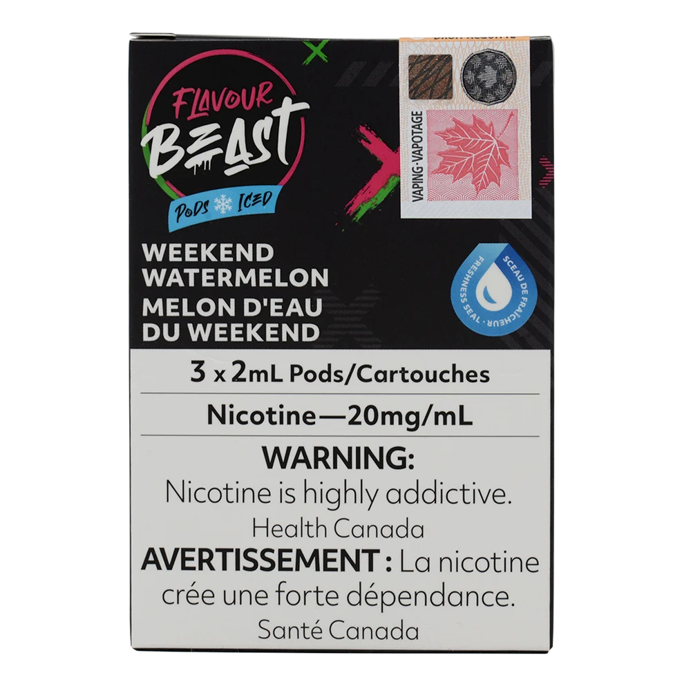 Flavour Beast Pod Weekend Watermelon Iced 20mg 3/Pk