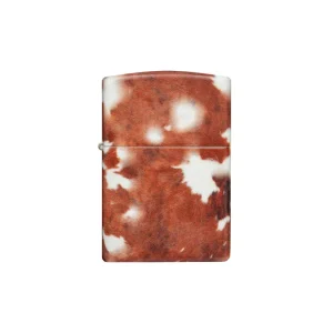 Zippo Lighter - Cow Print Design