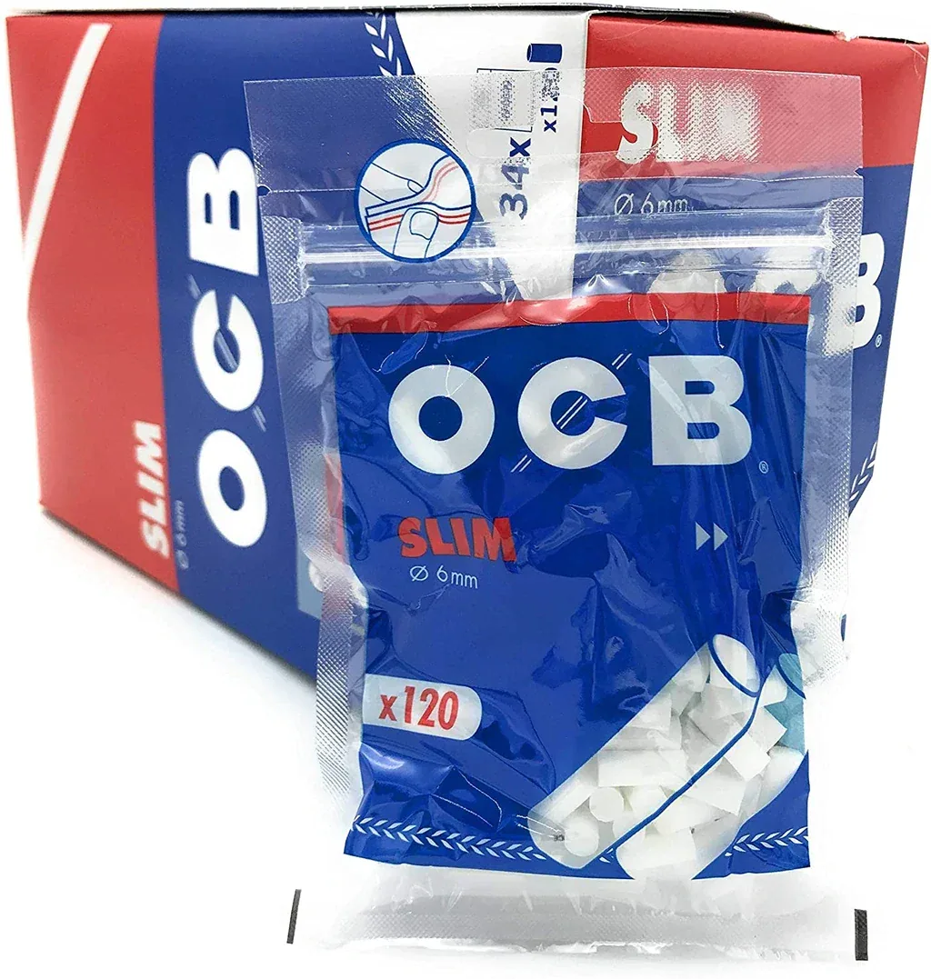 OCB Slim Filter Tips 120pcs - Image 2