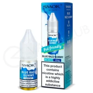 Blue Razz Gummy Nic Salt E-Liquid by Smok Pod Friendly