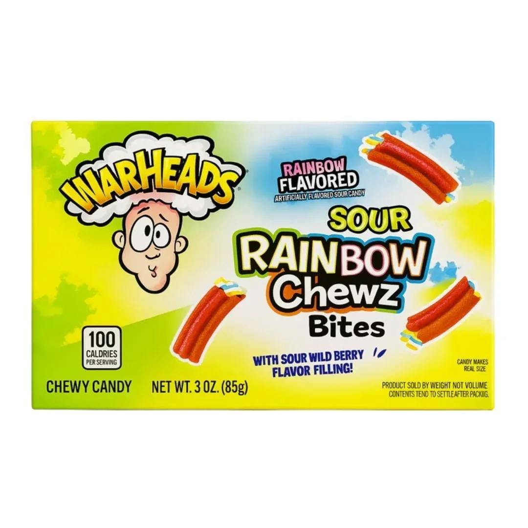 Warheads Sour Rainbow Chewz Bites 85 g
