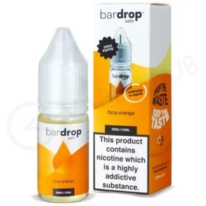 Fizzy Orange Nic Salt E-Liquid by Bar Drop Salts