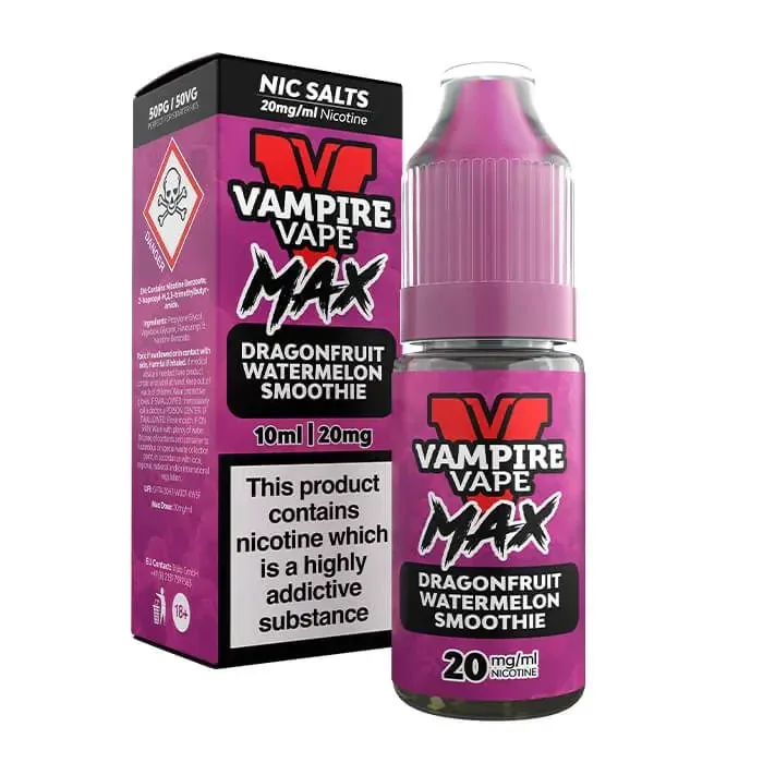 Vampire Vape Max Dragonfruit Watermelon Smoothie 10ml Nic Salts