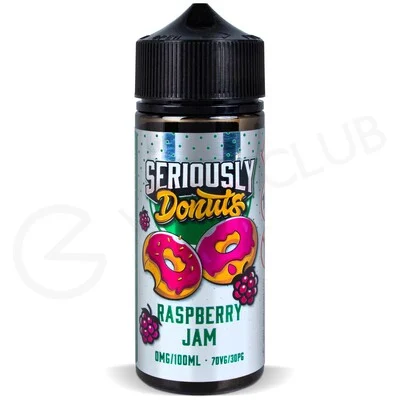 Raspberry Jam Shortfill E-Liquid by Seriously Donuts 100ml