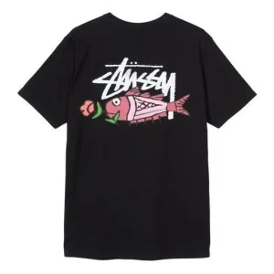 Stussy Tee Fishing Tee Black