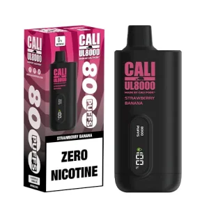 Cali UL8000 Strawberry Banana ZERO Nicotine Disposable