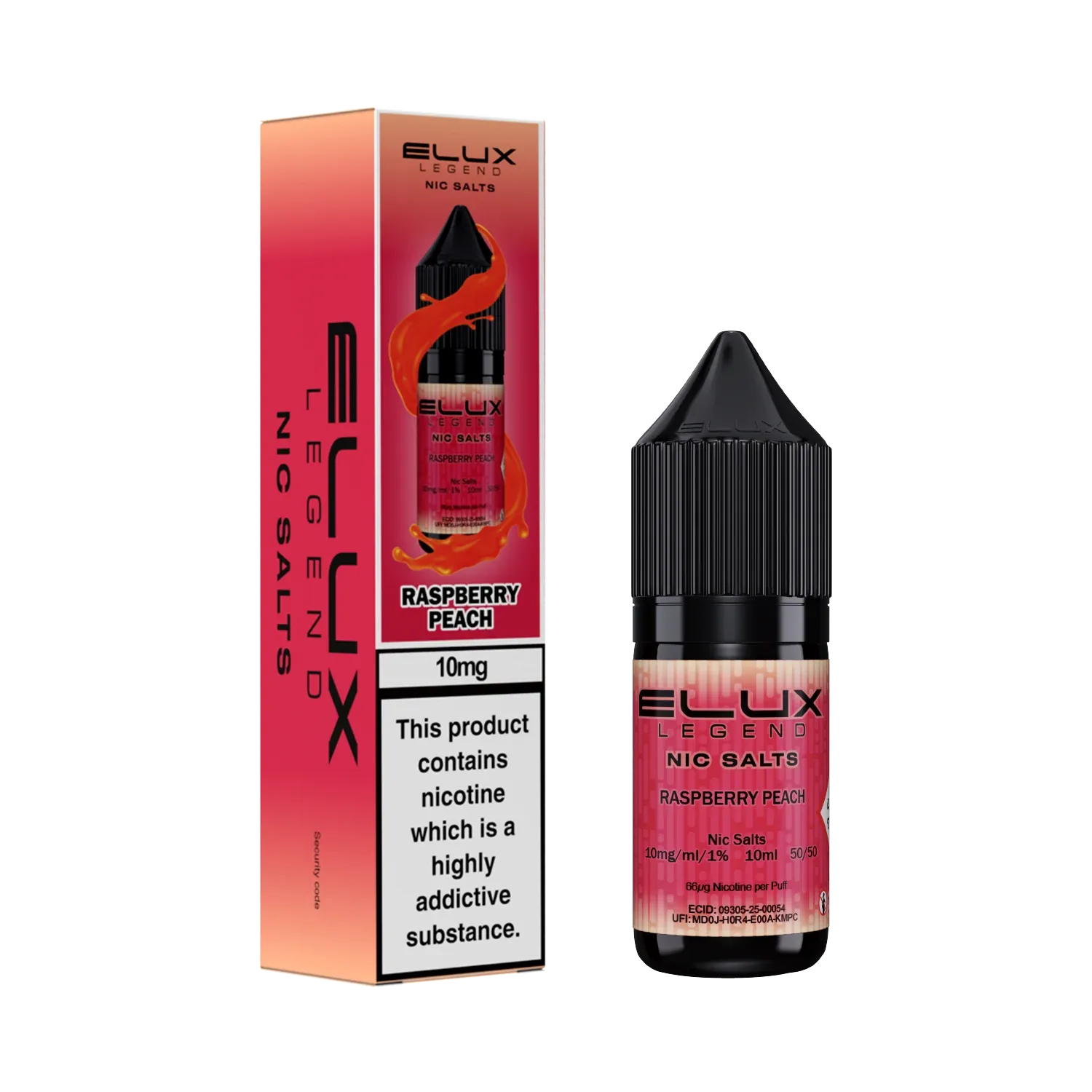Elux Legend Raspberry Peach Nic Salt 10ml