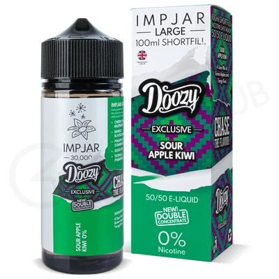 Sour Apple & Kiwi Shortfill E-Liquid by Imp Jar & Doozy 100ml