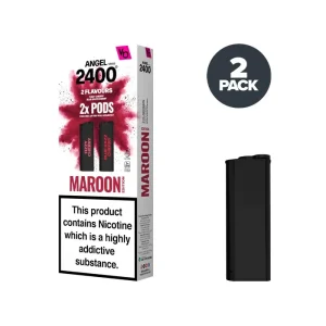 Maroon Edition Angel 2400 Pre-filled Pods by Vapes Bars