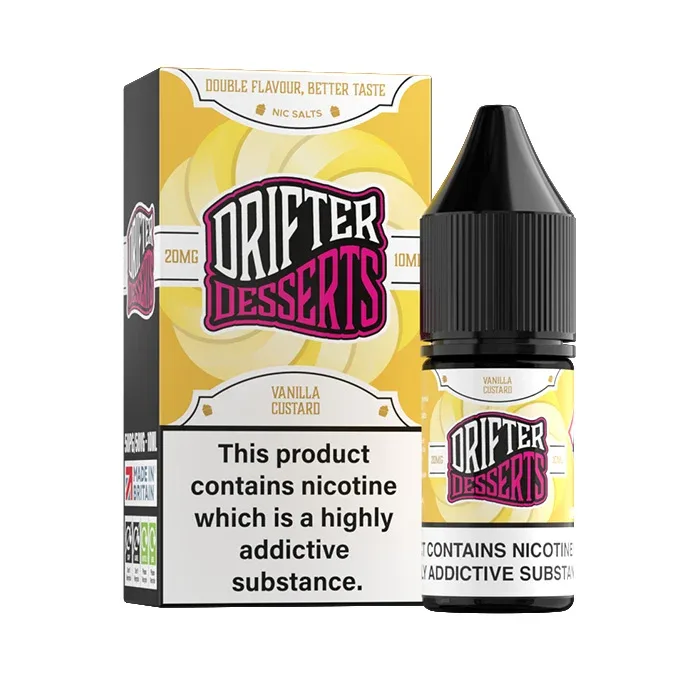 Vanilla Custard Nic Salt E-Liquid by Drifter Dessert