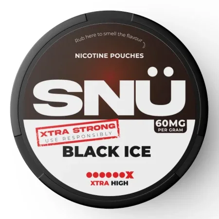 SNU Nicotine Pouches - Black Ice Extra Strong