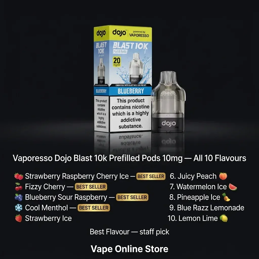Vaporesso Dojo Blast 10k Prefilled Pods 10mg - Image 2