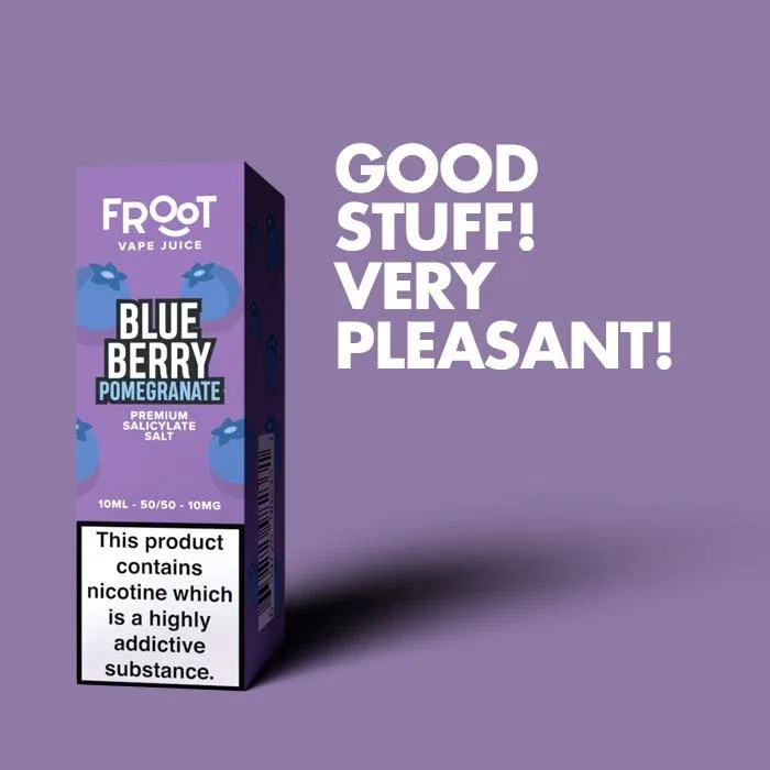 Fruut Salt Blueberry Pomegranate - 10ml Nicotine Salt E-Liquid - Image 2