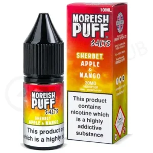 Apple & Mango Sherbet Nic Salt E-Liquid by Moreish Puff