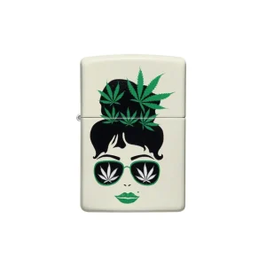 Zippo Lighter - Cannabis Girl Design