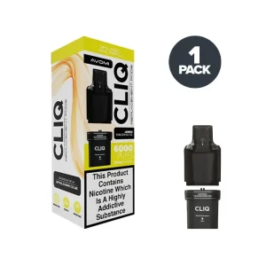 Lemon Tangerine Ice Avomi Cliq 6000 Prefilled Pods