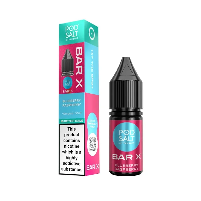 Blueberry Raspberry Nic Salt E-Liquid by Pod Salt Bar X